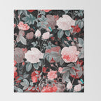 Botanic Floral Throw Blanket Gallery Image 2