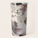 WOMAN WITH FLOWERS 19 Travel Mug Gallery Image 1