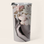 WOMAN WITH FLOWERS 19 Travel Mug Gallery Image 3