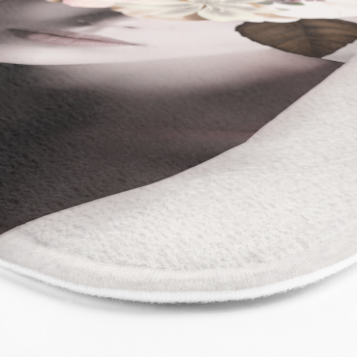 WOMAN WITH FLOWERS 19 Bath Mat Gallery Image 3