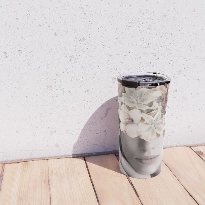 WOMAN WITH FLOWERS 19 Travel Mug Gallery Image 4