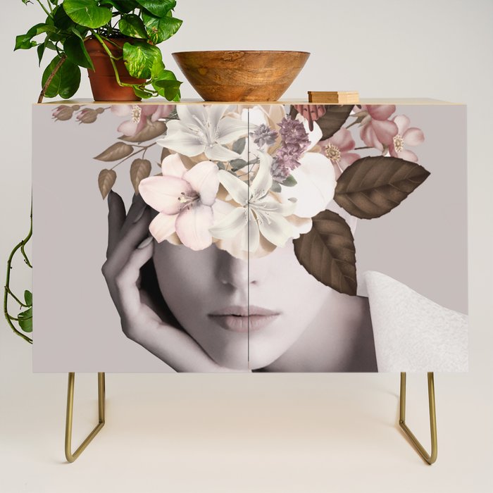 WOMAN WITH FLOWERS 19 Credenza Gallery Image 1