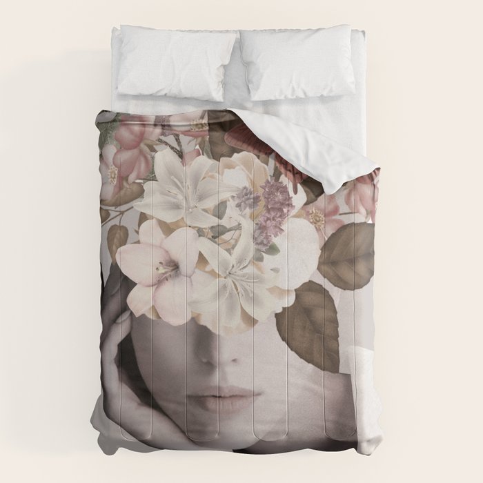 WOMAN WITH FLOWERS 19 Comforter Gallery Image 6