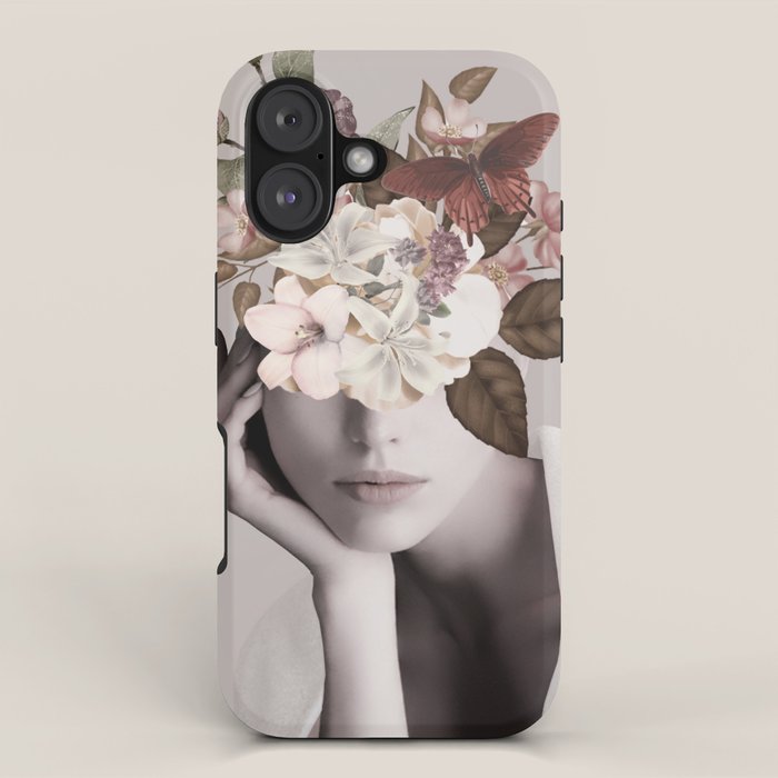 WOMAN WITH FLOWERS 19 iPhone Case Gallery Image 1