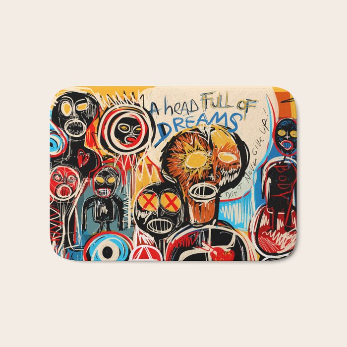 Head full of dreams Bath Mat Gallery Image 1