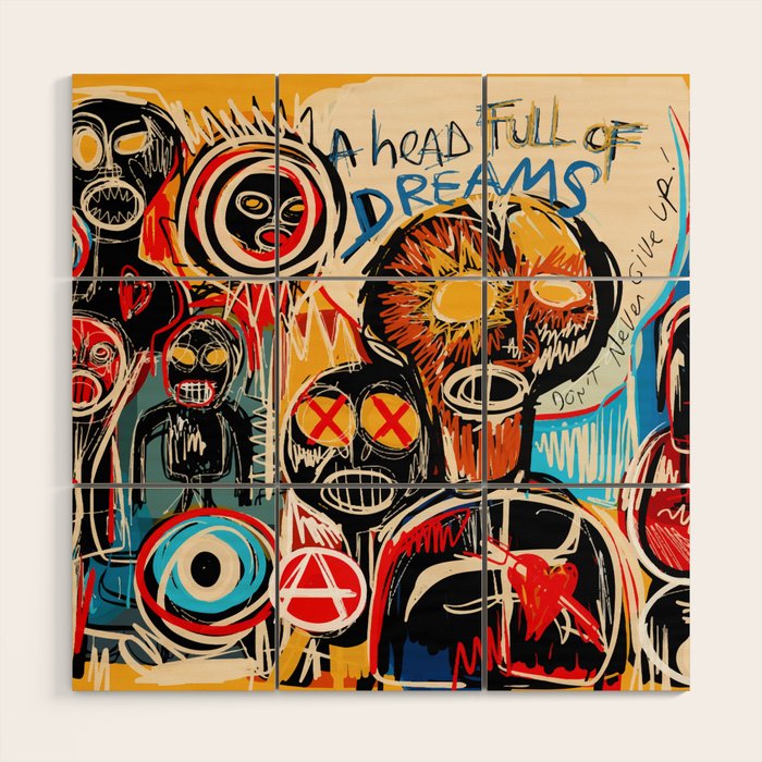 Head full of dreams Wood Wall Art Gallery Image 1