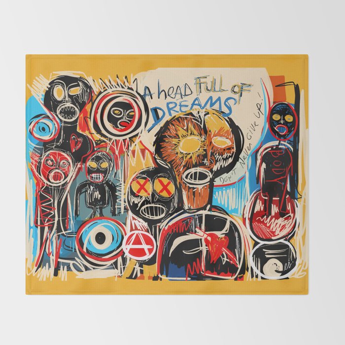 Head full of dreams Throw Blanket Gallery Image 2