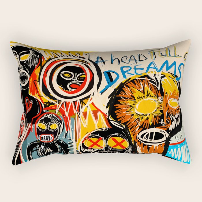 Head full of dreams Rectangular Pillow Gallery Image 1