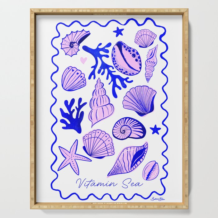 Vitamin Sea - Shells on the Beach Serving Tray Gallery Image 1