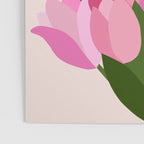 Fresh Tulips - Abstract Floral Pink Preppy Flowers Poster Gallery Image 3