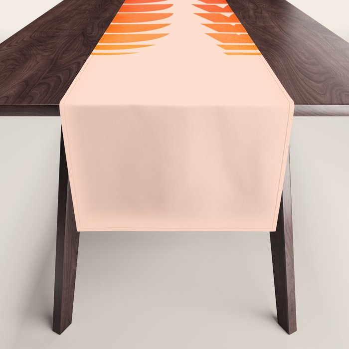 Abstraction_LOVE_SUNSET_Minimalism_001 Table Runner Gallery Image 1