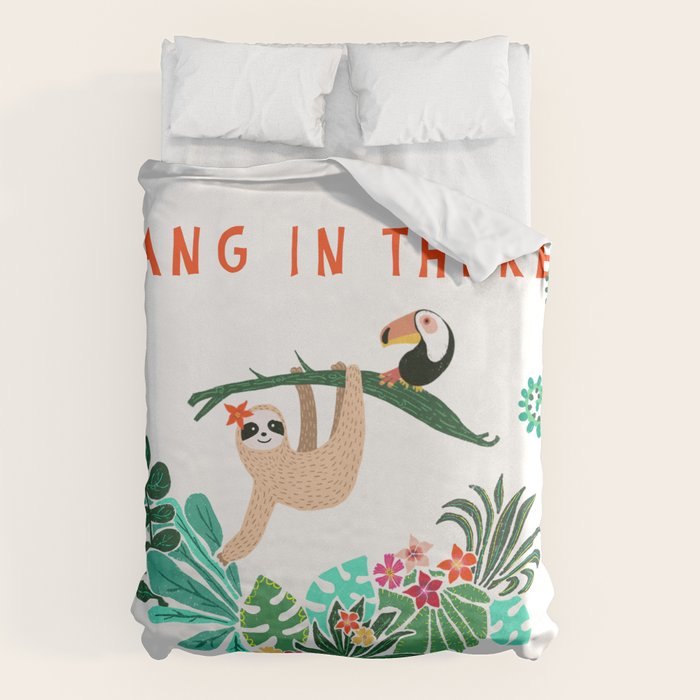 Hang in there! - Sloth Duvet Cover Gallery Image 1