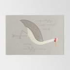 Brolga, Bird of Australia Rug Gallery Image 2