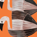 Tangerine Flamingos Coffee Mug Gallery Image 2