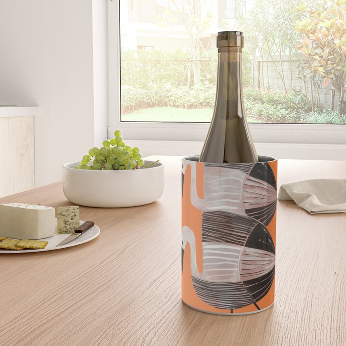 Tangerine Flamingos Wine Chiller Gallery Image 4