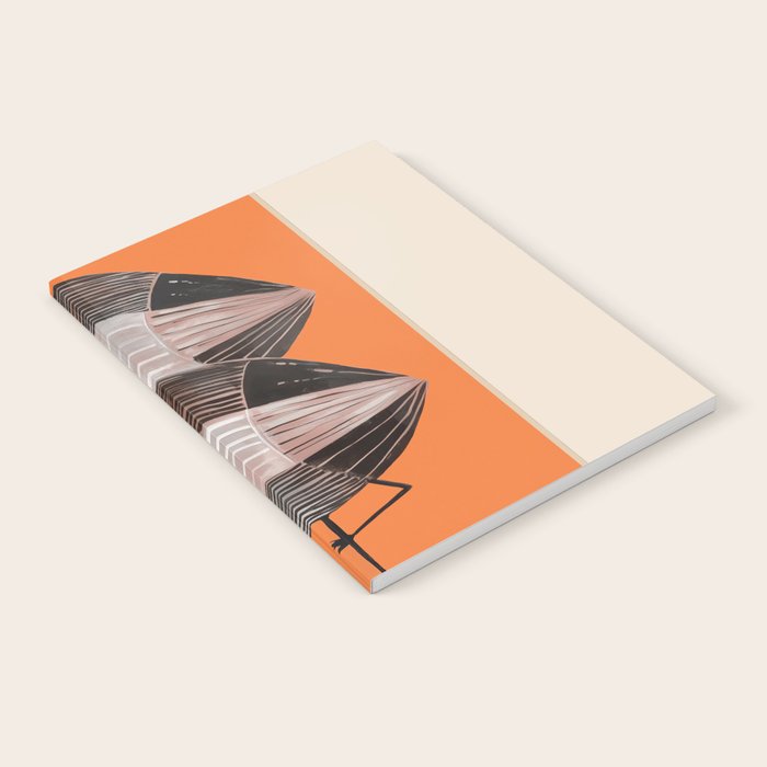 Tangerine Flamingos Notebook Gallery Image 1