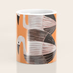 Tangerine Flamingos Coffee Mug Gallery Image 4