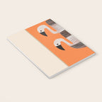 Tangerine Flamingos Notebook Gallery Image 3