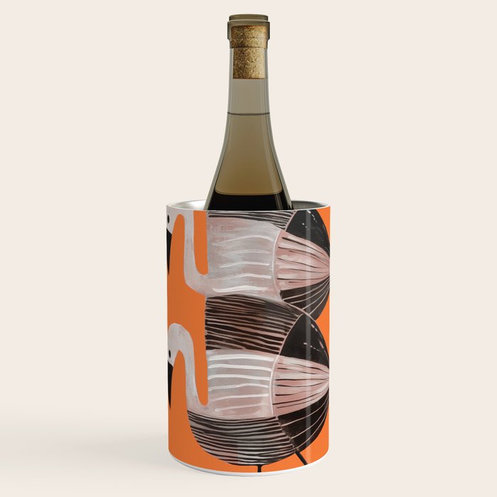 Tangerine Flamingos Wine Chiller Gallery Image 1