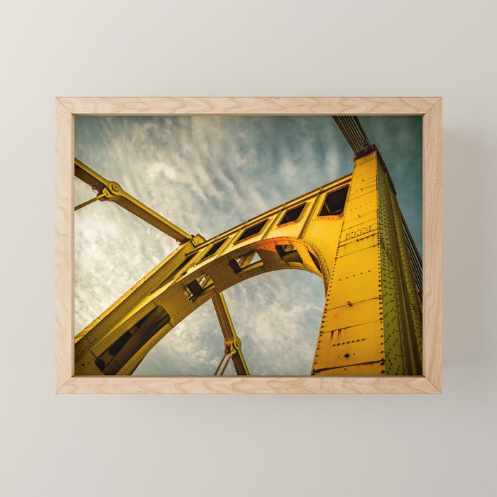 Pittsburgh Steel City Bridge Detail Print Mini Art Print Gallery Image 1