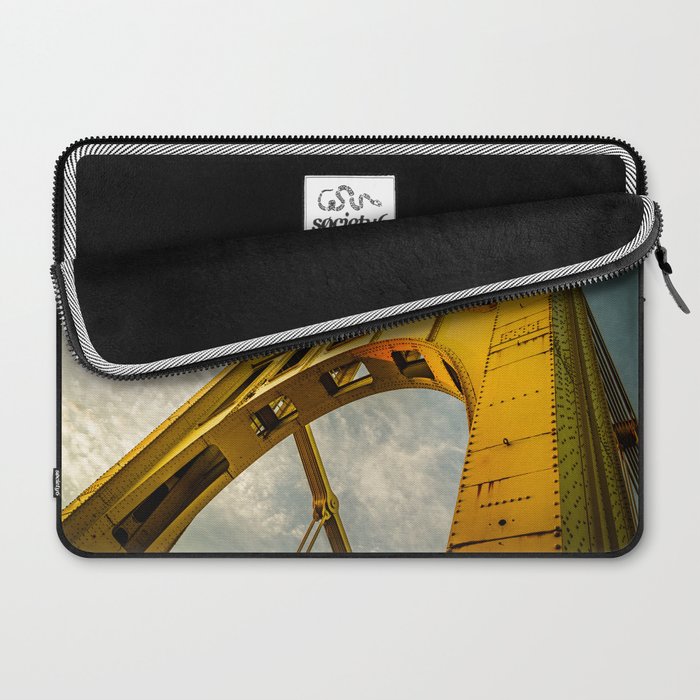 Pittsburgh Steel City Bridge Detail Print Laptop Sleeve Gallery Image 2