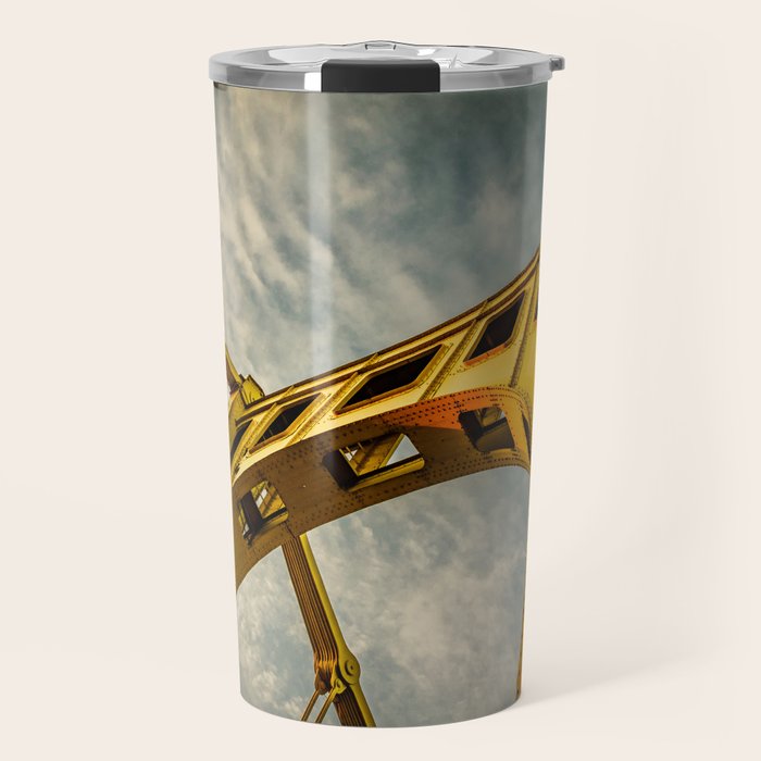 Pittsburgh Steel City Bridge Detail Print Travel Mug Gallery Image 1
