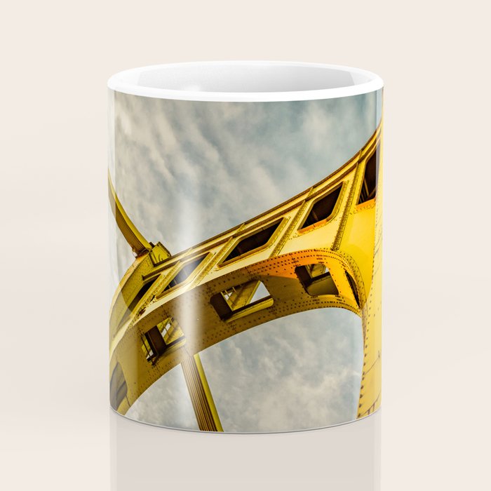 Pittsburgh Steel City Bridge Detail Print Coffee Mug Gallery Image 4