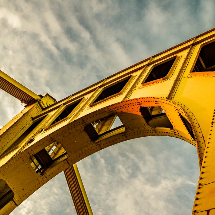 Pittsburgh Steel City Bridge Detail Print Coffee Mug Gallery Image 2