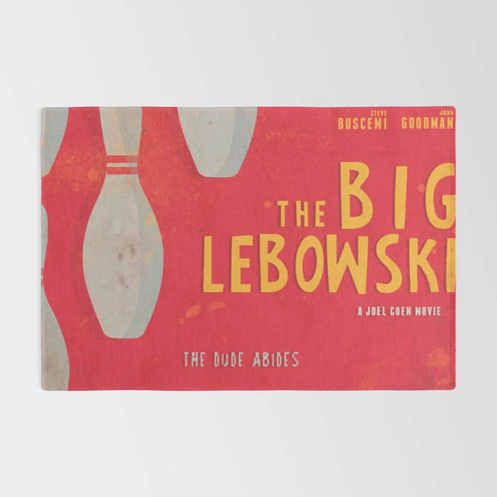 The Big Lebowski - Movie Poster, Coen brothers film, Jeff Bridges, John Turturro, bowling Rug Gallery Image 2
