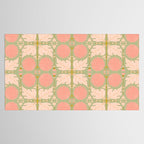 Art Nouveau Bohemian Peach Floral Botanical Tablecloth Gallery Image 2