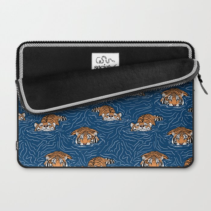 Tigers in the water Laptop Sleeve Gallery Image 2
