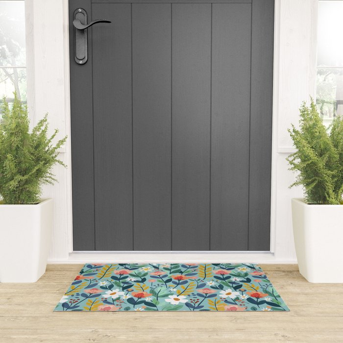 Whimsy Floral Infusion Welcome Mat Gallery Image 3