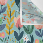 Whimsy Floral Infusion Wall Tapestry Gallery Image 3