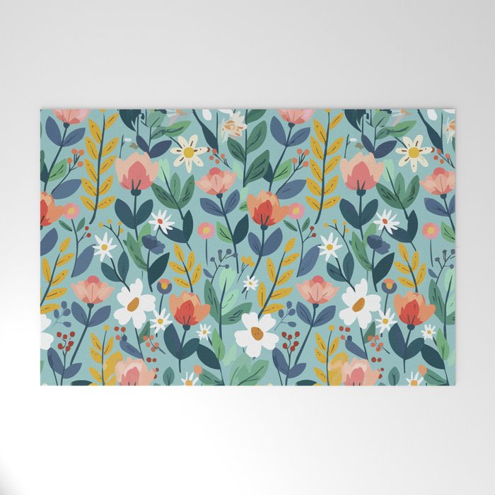 Whimsy Floral Infusion Welcome Mat Gallery Image 1