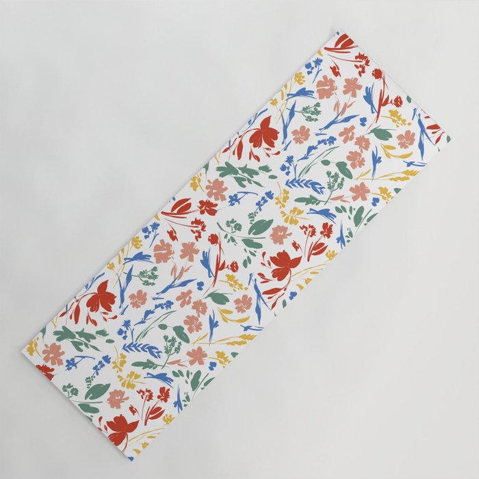 Wild colorful flowery meadow Yoga Mat Gallery Image 1