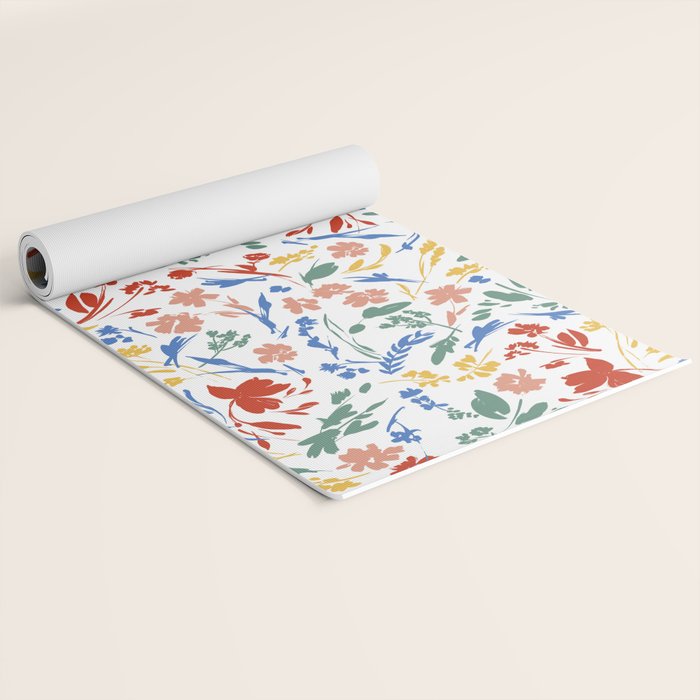 Wild colorful flowery meadow Yoga Mat Gallery Image 2