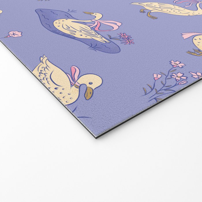 Swans With Bows - Ducks And Flowers Welcome Mat Gallery Image 2