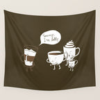 Sorry, I'm latte. Wall Tapestry Gallery Image 4