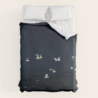 Birds in Flight - Dark Blue Sea - Ocean Print - Travel photography Duvet Cover Gallery Image 6