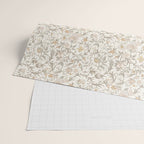 Hand Drawn Jacobean Floral - Apricot Sage Wrapping Paper Gallery Image 2