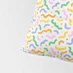 Colorful line doodle art pattern Pillow Sham Gallery Image 4