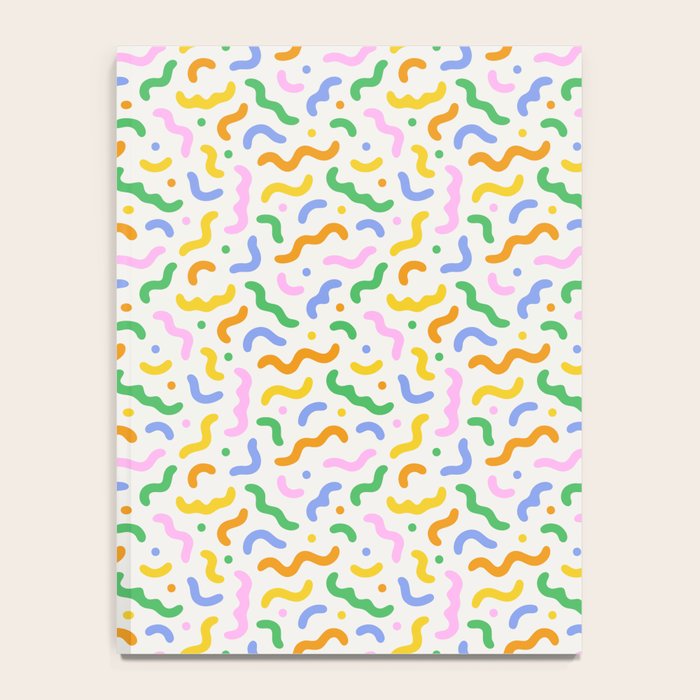 Colorful line doodle art pattern Notebook Gallery Image 4