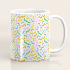 Colorful line doodle art pattern Coffee Mug Gallery Image 1