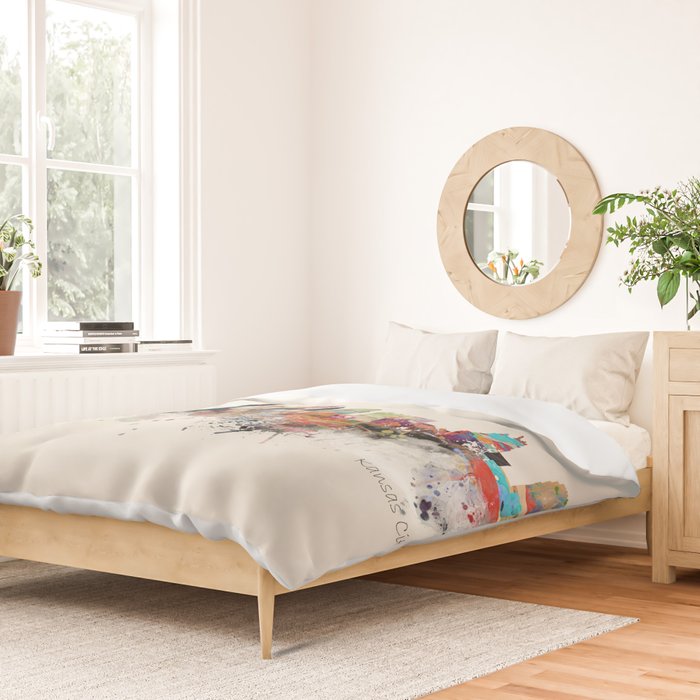 kansas city skyline Duvet Cover Gallery Image 2