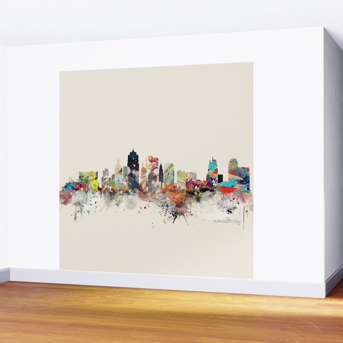 kansas city skyline Wall Mural Gallery Image 2