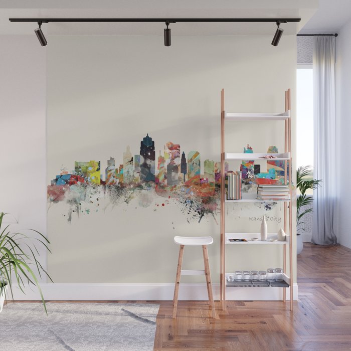 kansas city skyline Wall Mural Gallery Image 1
