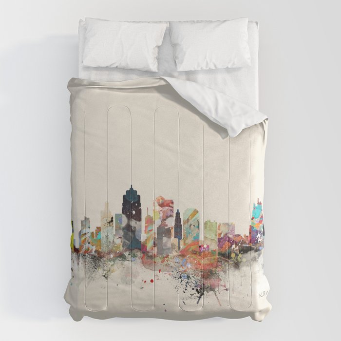 kansas city skyline Comforter Gallery Image 6