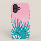 Dissed - memphis retro vintage neon pink pastel ombre trendy girl gift for hipster urban beach goer iPhone Case Gallery Image 1