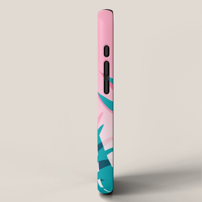 Dissed - memphis retro vintage neon pink pastel ombre trendy girl gift for hipster urban beach goer iPhone Case Gallery Image 2