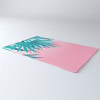 Dissed - memphis retro vintage neon pink pastel ombre trendy girl gift for hipster urban beach goer Rug Gallery Image 3